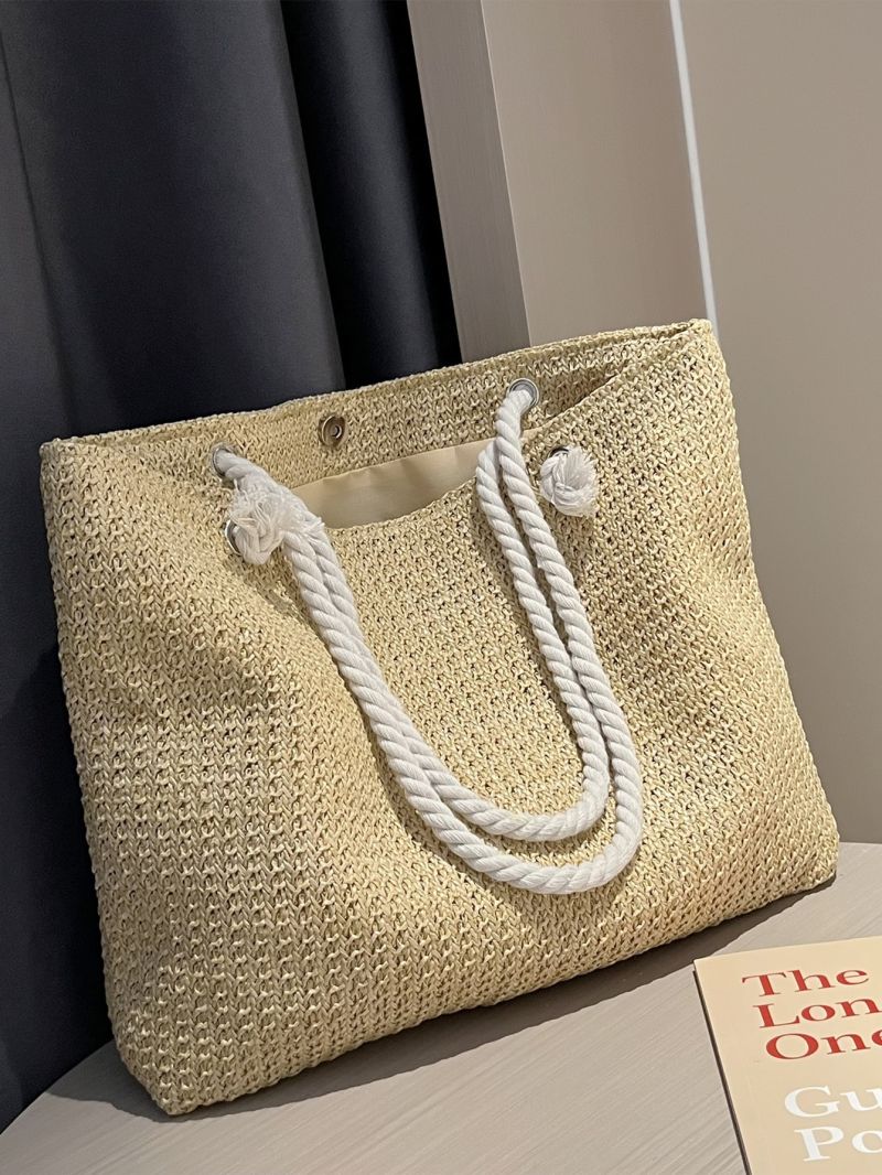 Minimalist Large Capacity Straw Bag