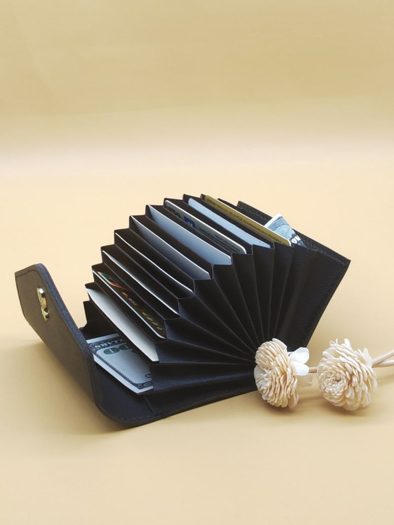 Pineapple Decor Fold Over Card Holder Multi-Card Card Organizer For Storage Credit Cards