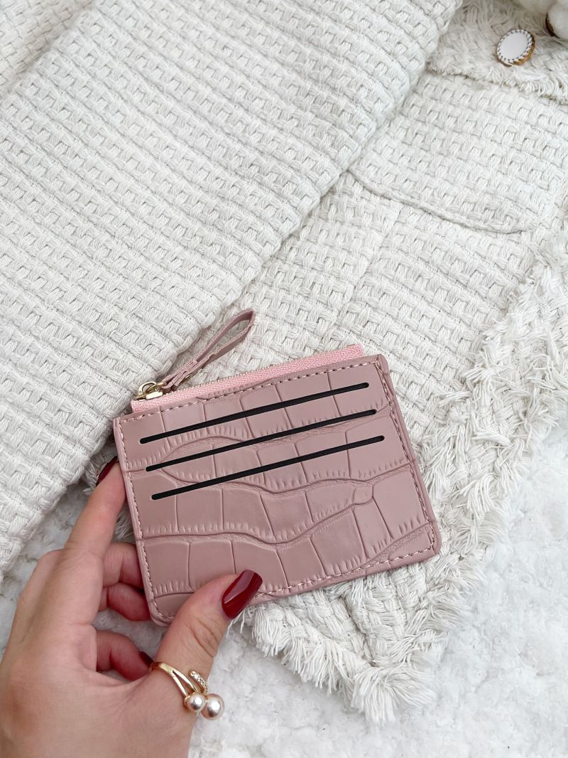 Crocodile Embossed Card Holder