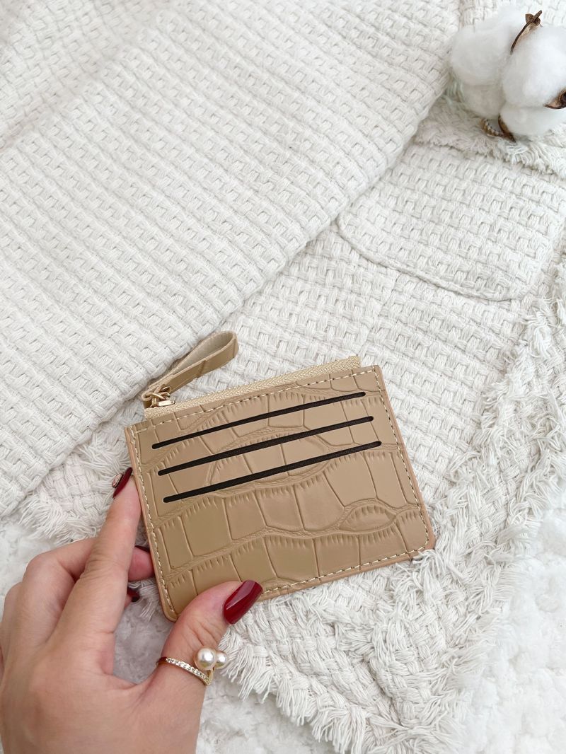 Crocodile Embossed Card Holder