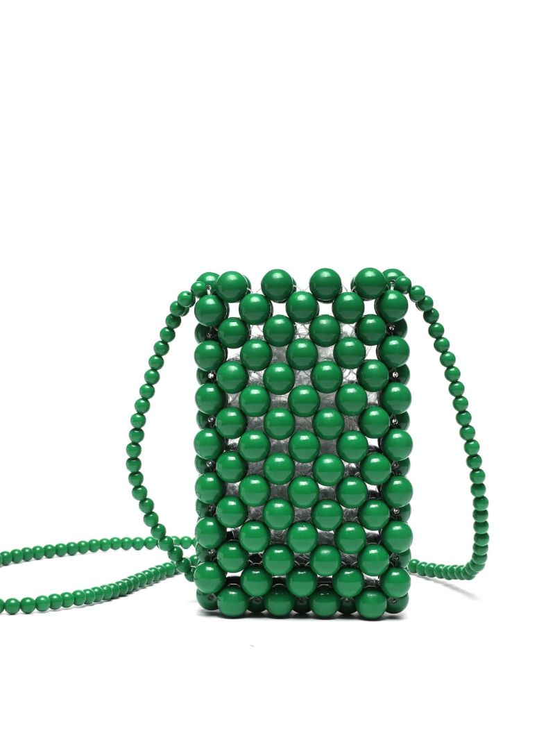 Mini Bead Decor Square Bag