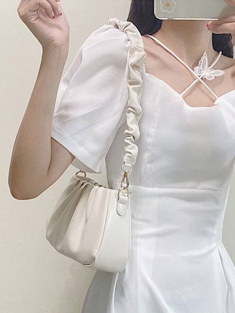 Minimalist Ruched Bag, Mothers Day Gift For Mom