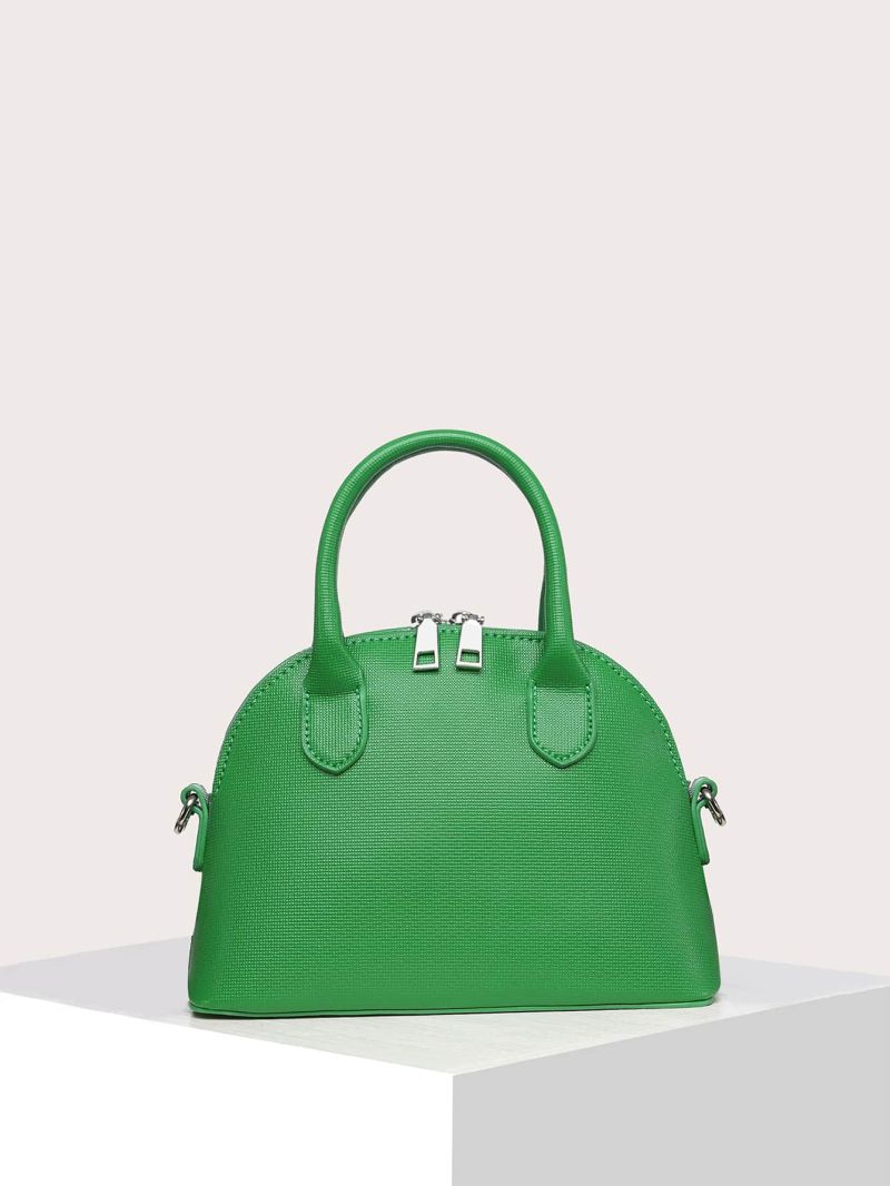Neon Green Double Handle Dome Bag