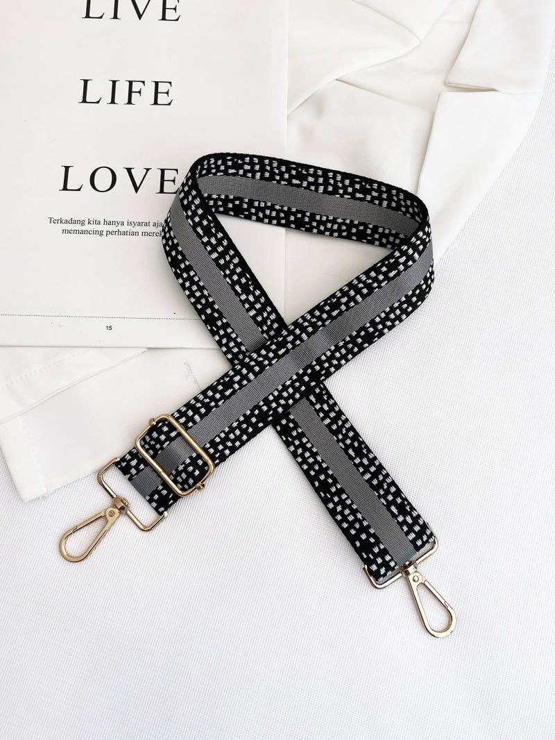Geometric Pattern Bag Strap
