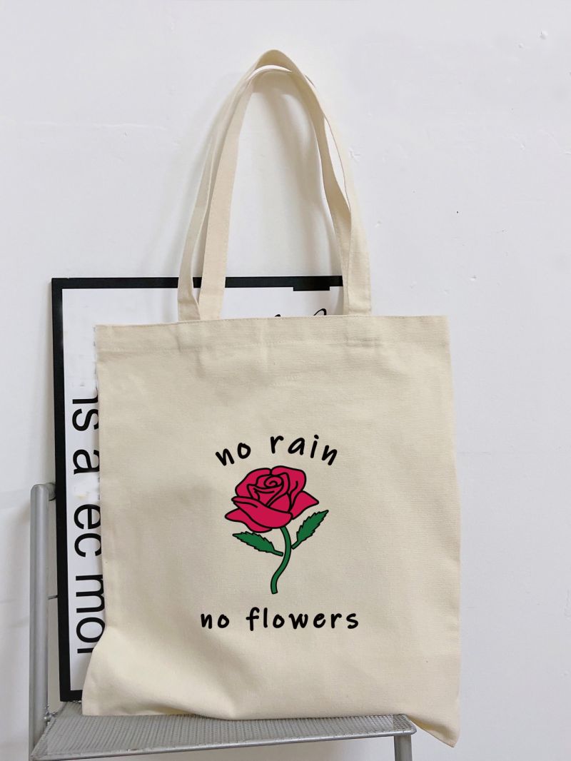 Expression & Slogan Graphic Shopper Bag