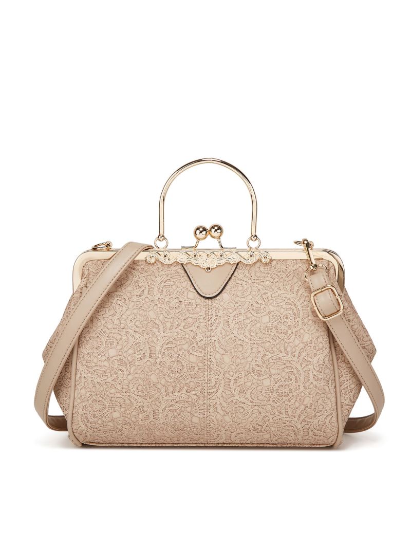 Floral Pattern Kiss Lock Square Bag, Mothers Day Gift For Mom