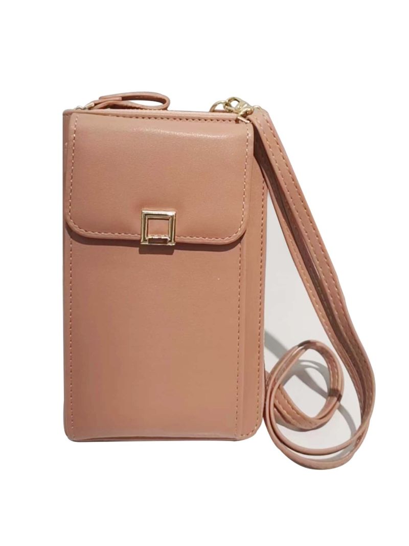 Minimalist Metal Decor Phone Wallet