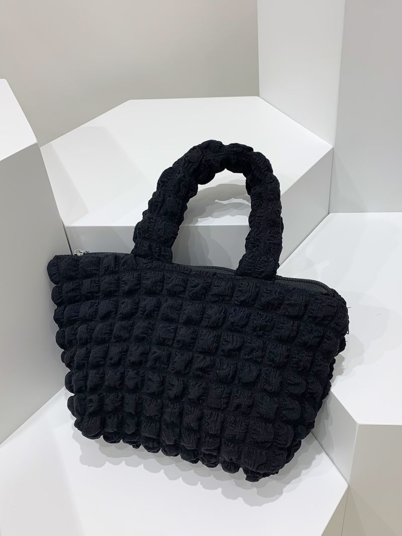 Minimalist Ruched Shopper Bag