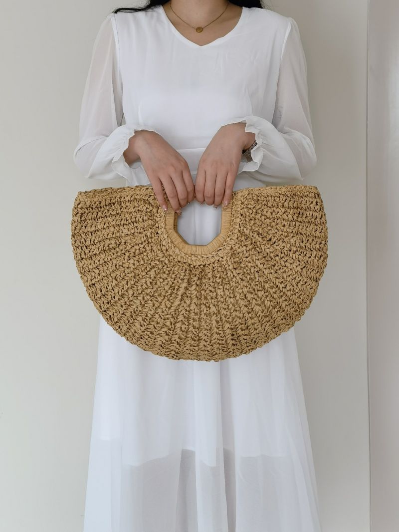 Top Ring Straw Bag