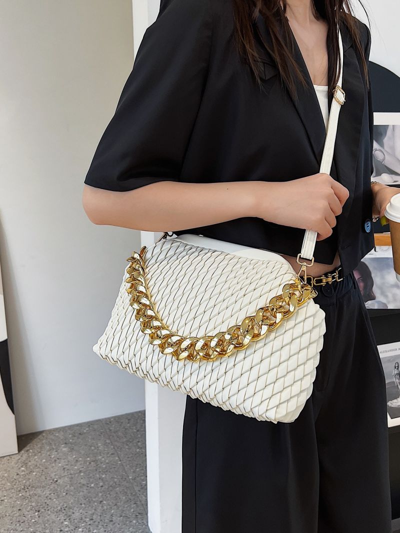 Chain Decor Dome Bag