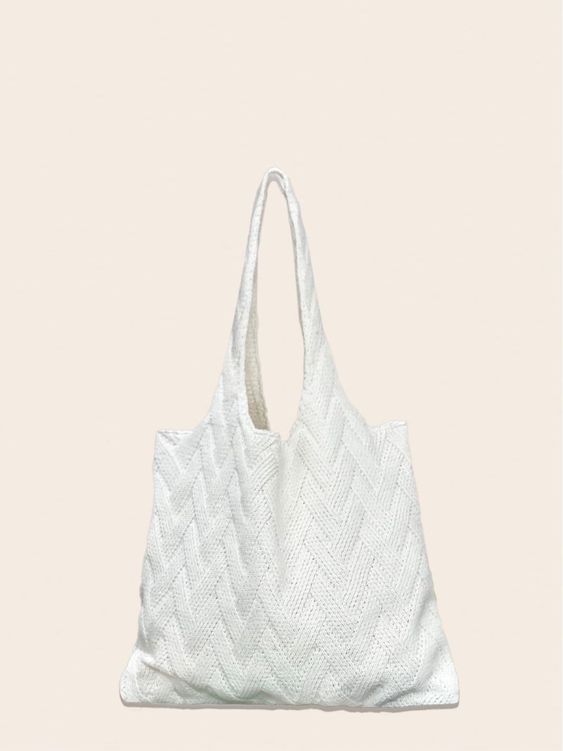 Minimalist Double Handle Crochet Bag