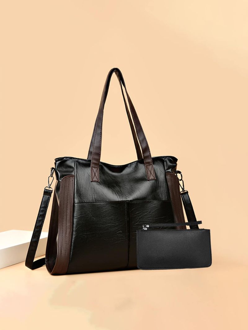 Minimalist Shoulder Tote Bag With Purse, Best Work Bag For Women