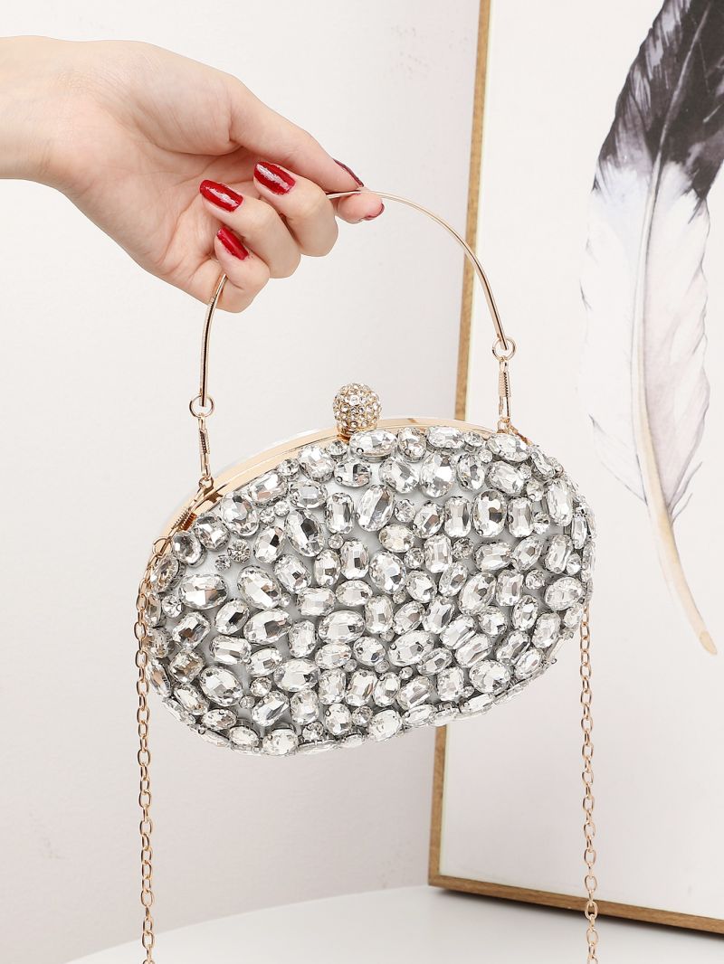 Mini Rhinestone Decor Box Bag