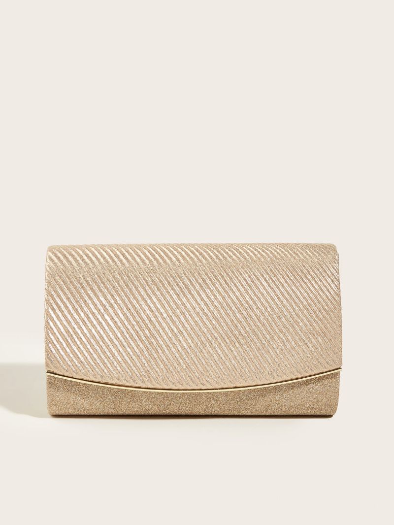 Glitter Flap Chain Square Bag
