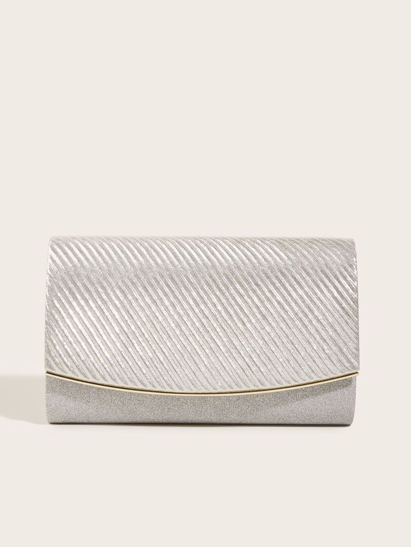 Glitter Flap Chain Square Bag