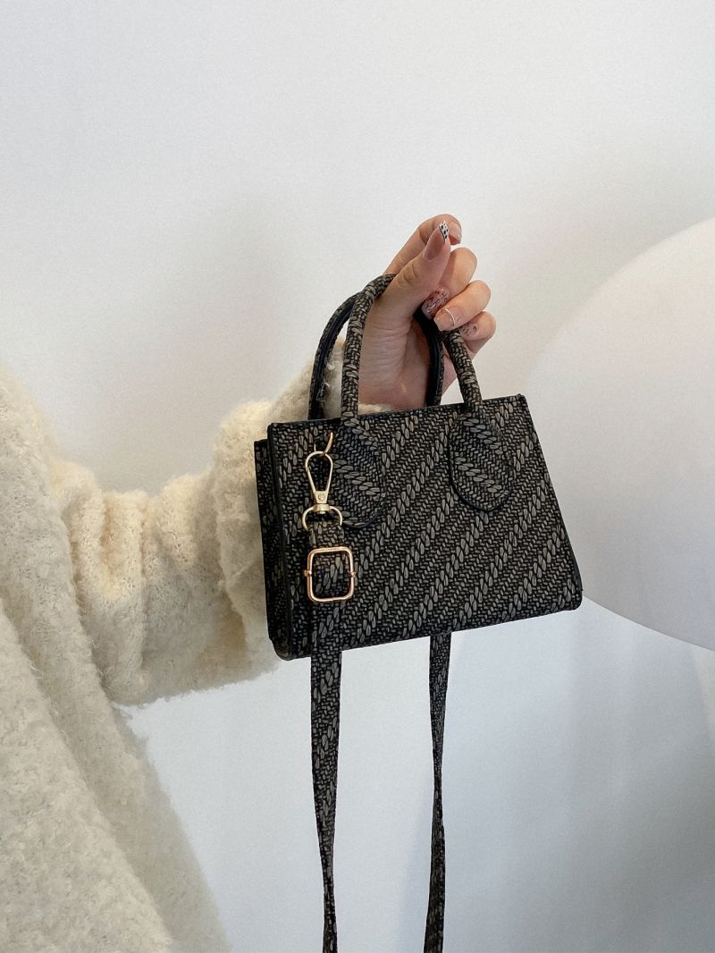 Mini Willow Leaf Embossed Square Bag