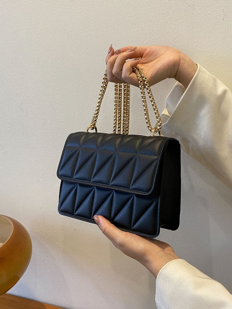 Mini Quilted Flap Chain Square Bag