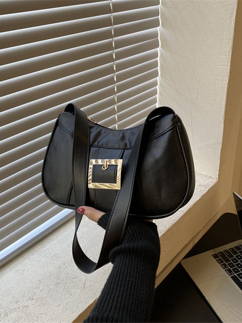 Buckle Decor Hobo Bag