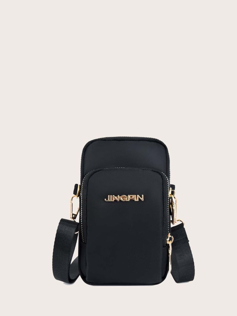 Lace-up Front Zipper Phone Wallet