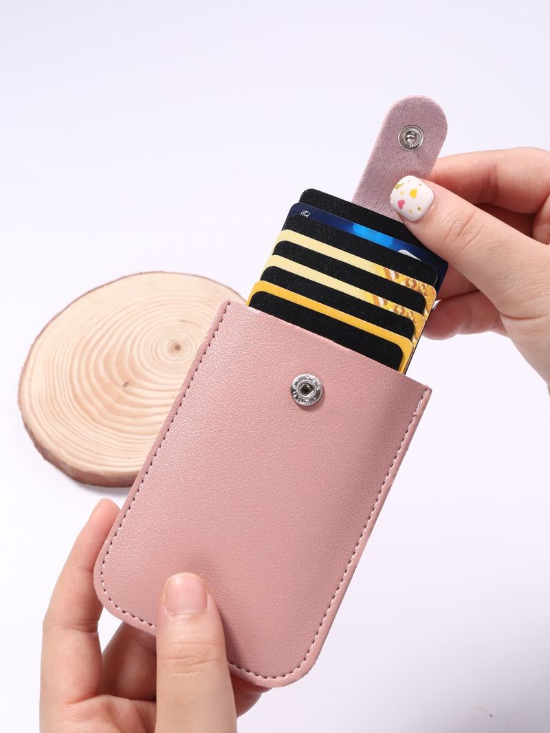 Snap Button Detail Card Holder