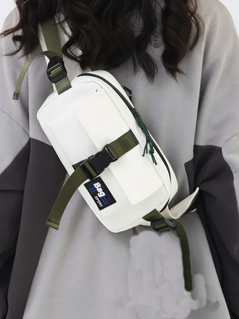 Release Buckle Decor Waist Bag