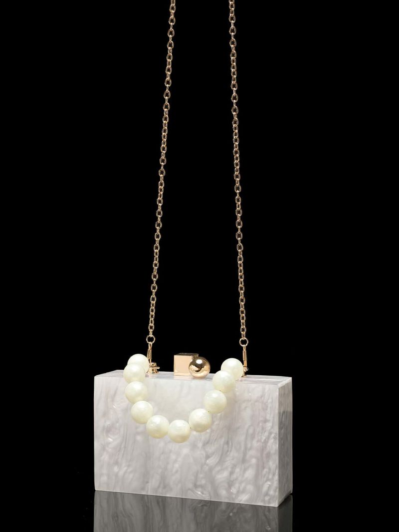 Mini Beaded Decor Box Bag