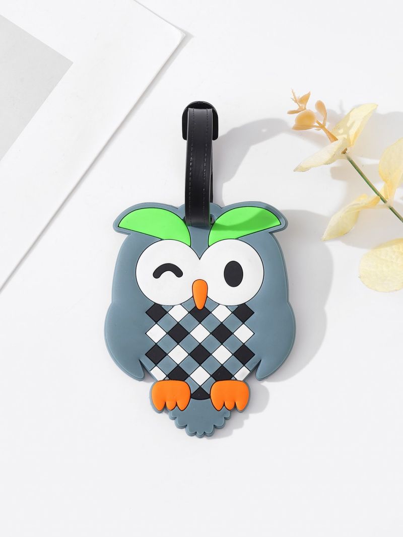 Owl Design Luggage Tag