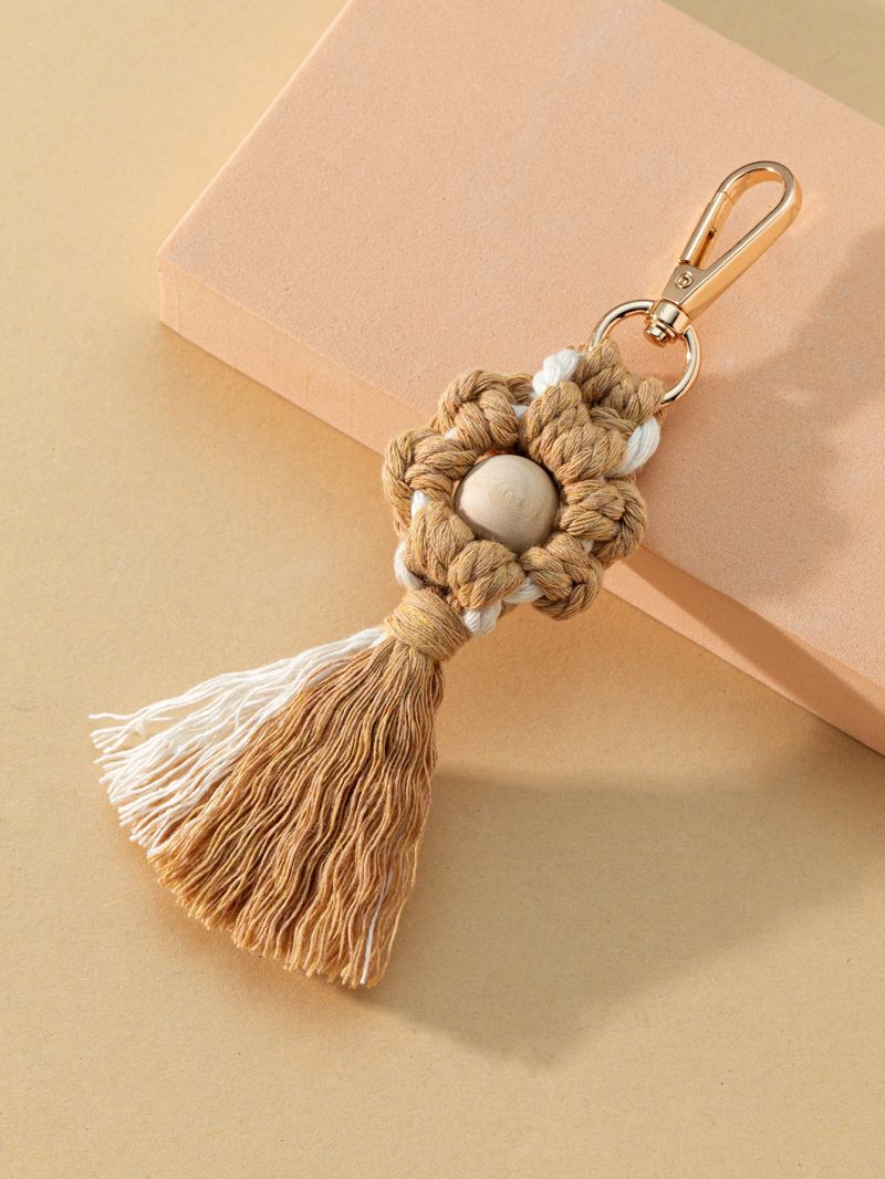 Tassel & Flower Decor Bag Charm