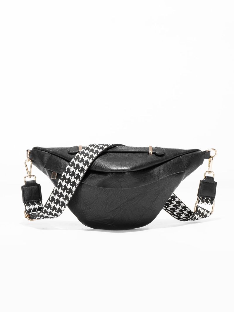 Houndstooth Pattern Vintage Design Waist Bag