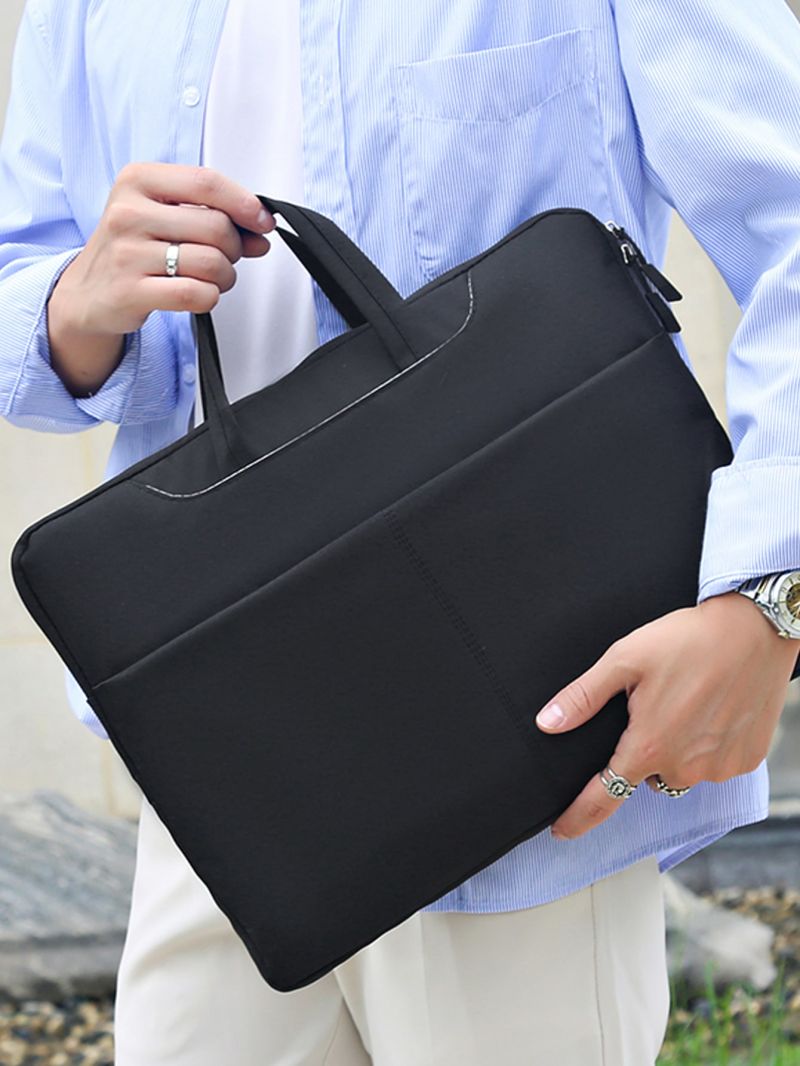 Men Minimalist Laptop Handbag Briefcase