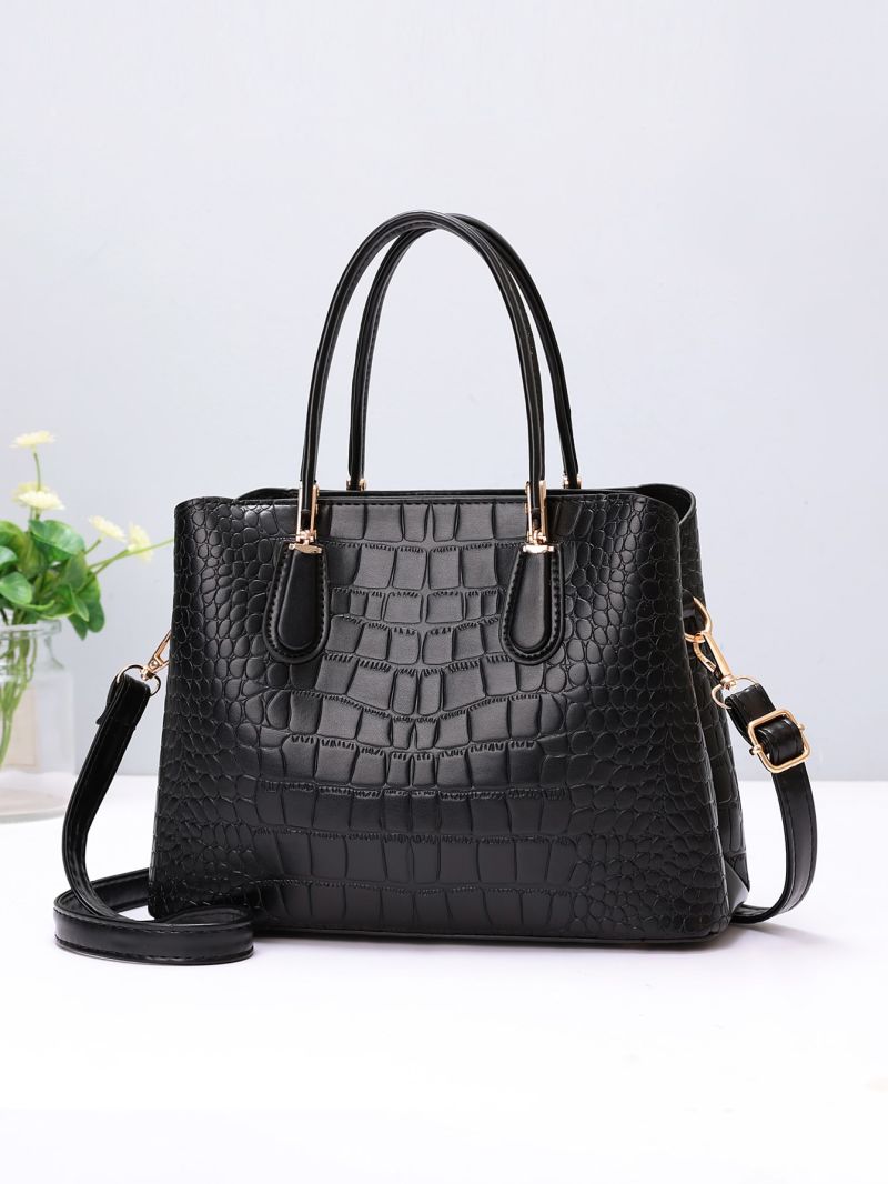 Crocodile Embossed Square Bag, Mothers Day Gift For Mom