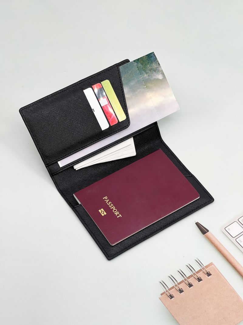 Letter Graphic Passport Case