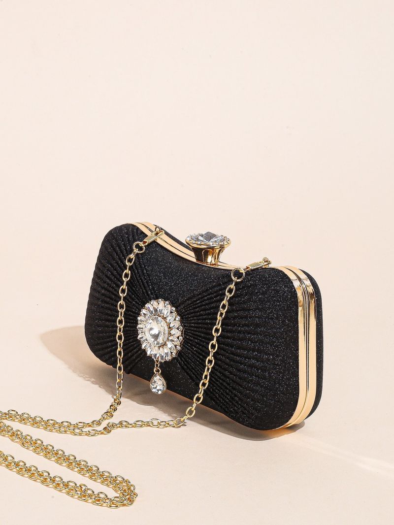 Mini Rhinestone Decor Glitter Evening Bag