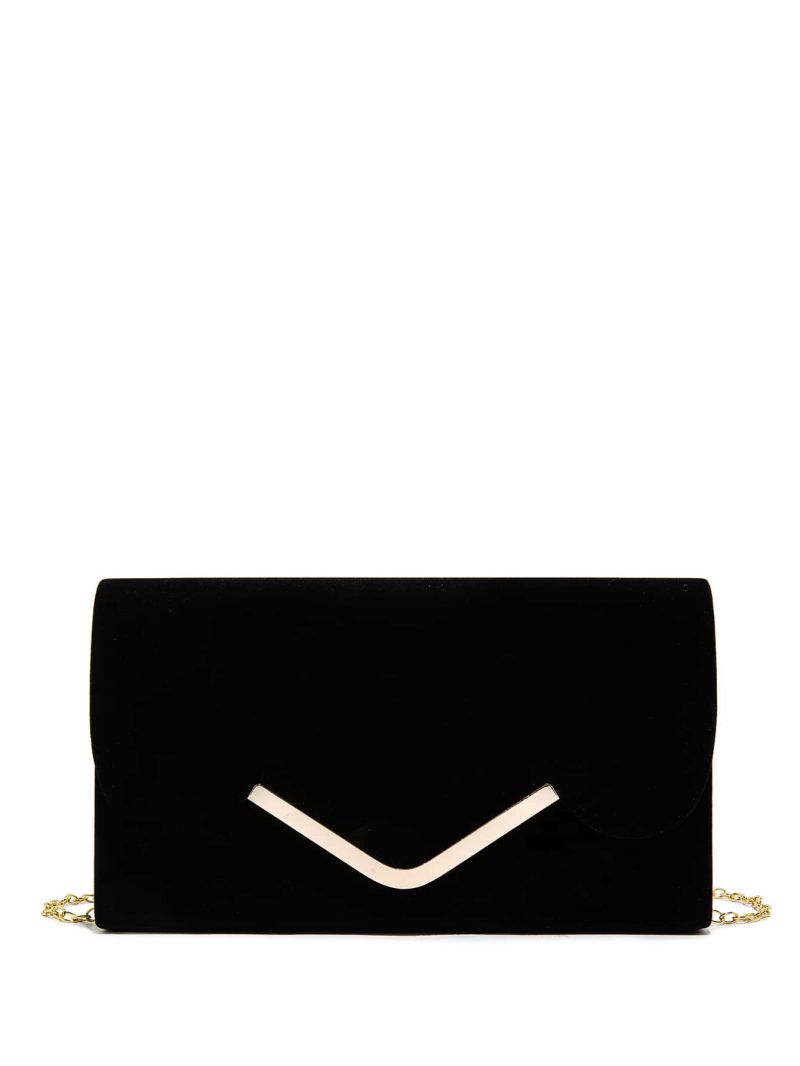 Metal Decor Chain Square Bag