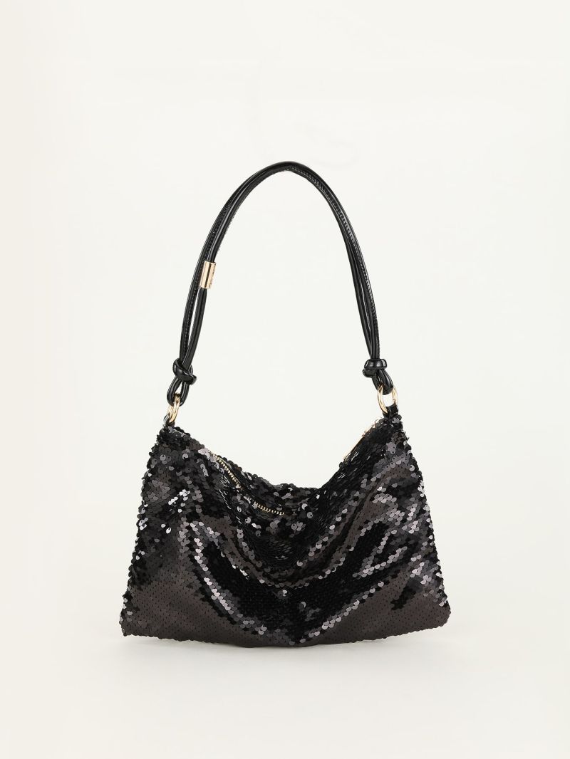 Sequin Decor Hobo Bag