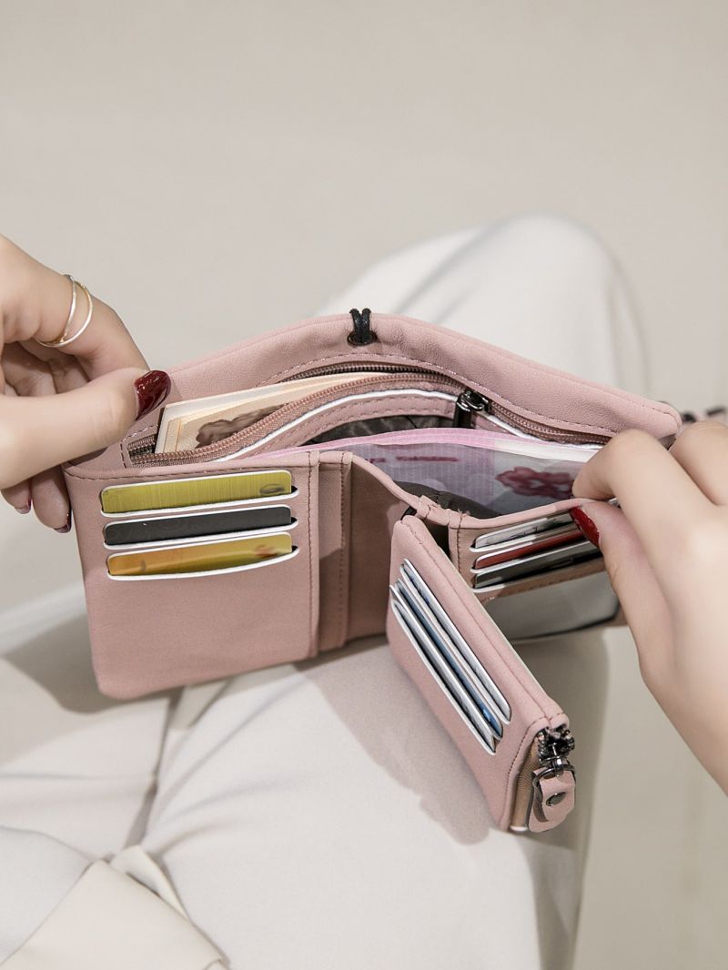 Stitch Detail Small Wallet