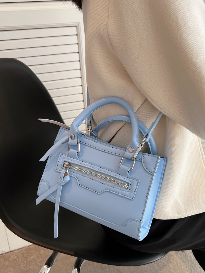 Mini Zip Front Square Bag