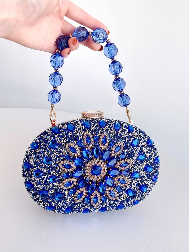 Rhinestone Decor Box Bag