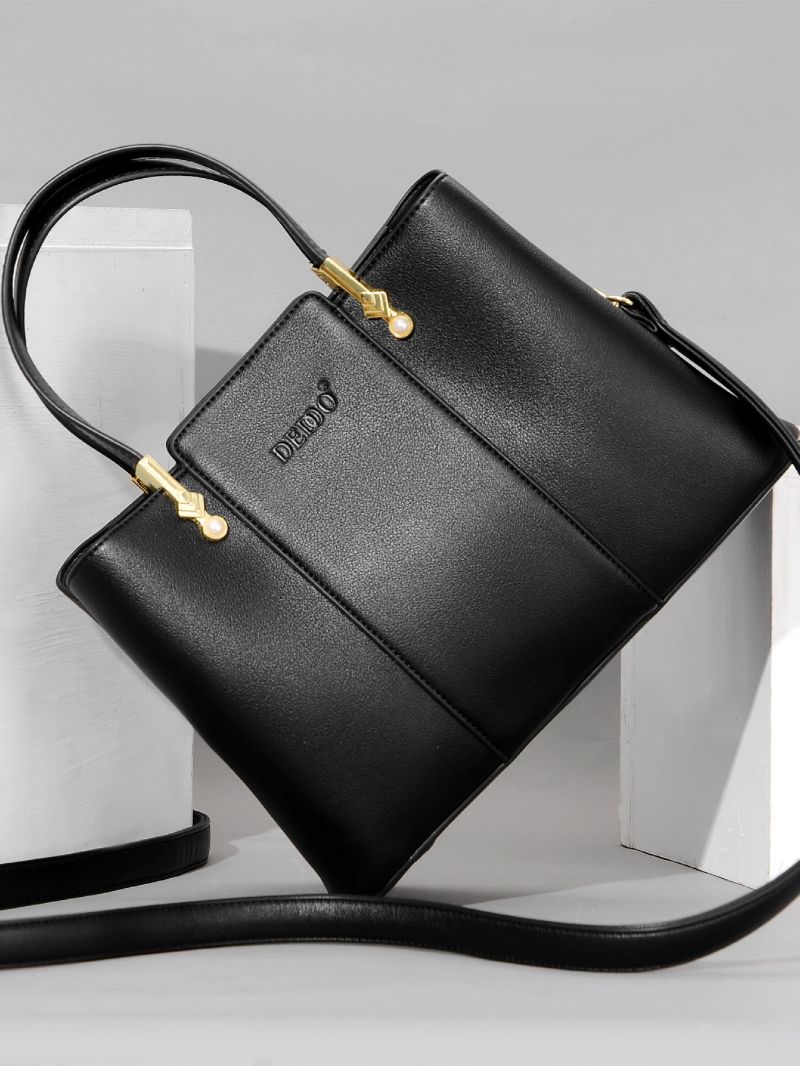 Letter Detail Square Bag
