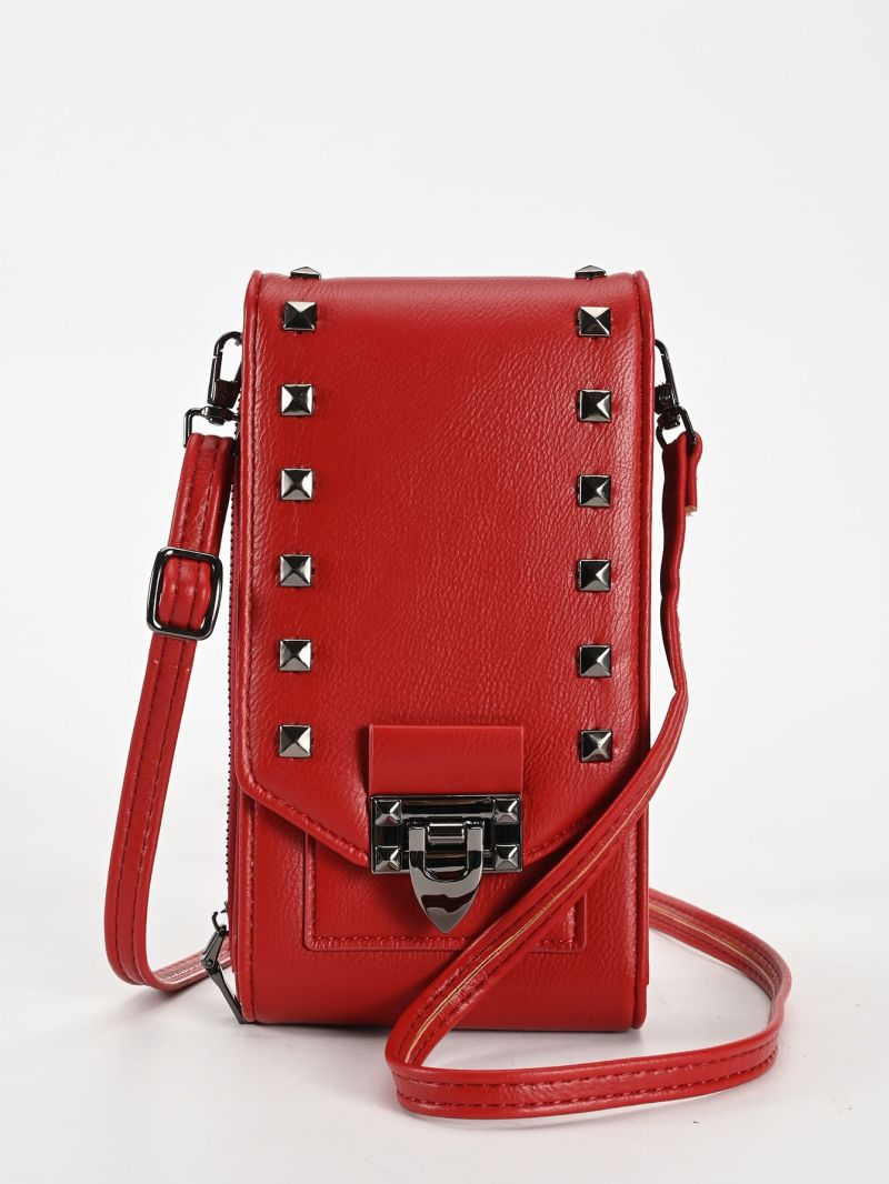 Studded Decor Phone Wallet