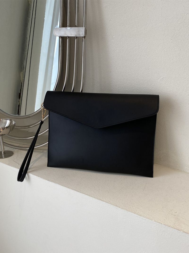Minimalist Snap Button Square Bag