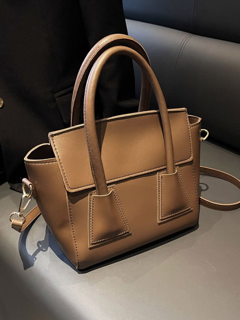 Minimalist Double Handle Square Bag