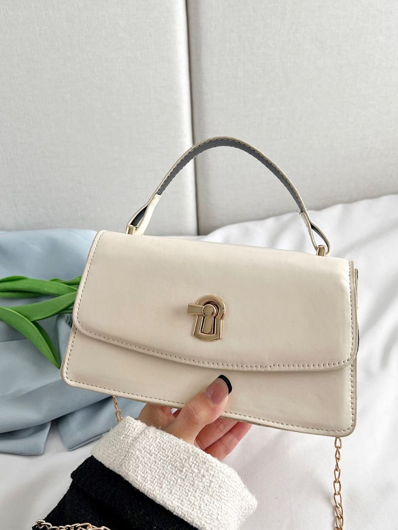 Mini Metal Decor Flap Square Bag