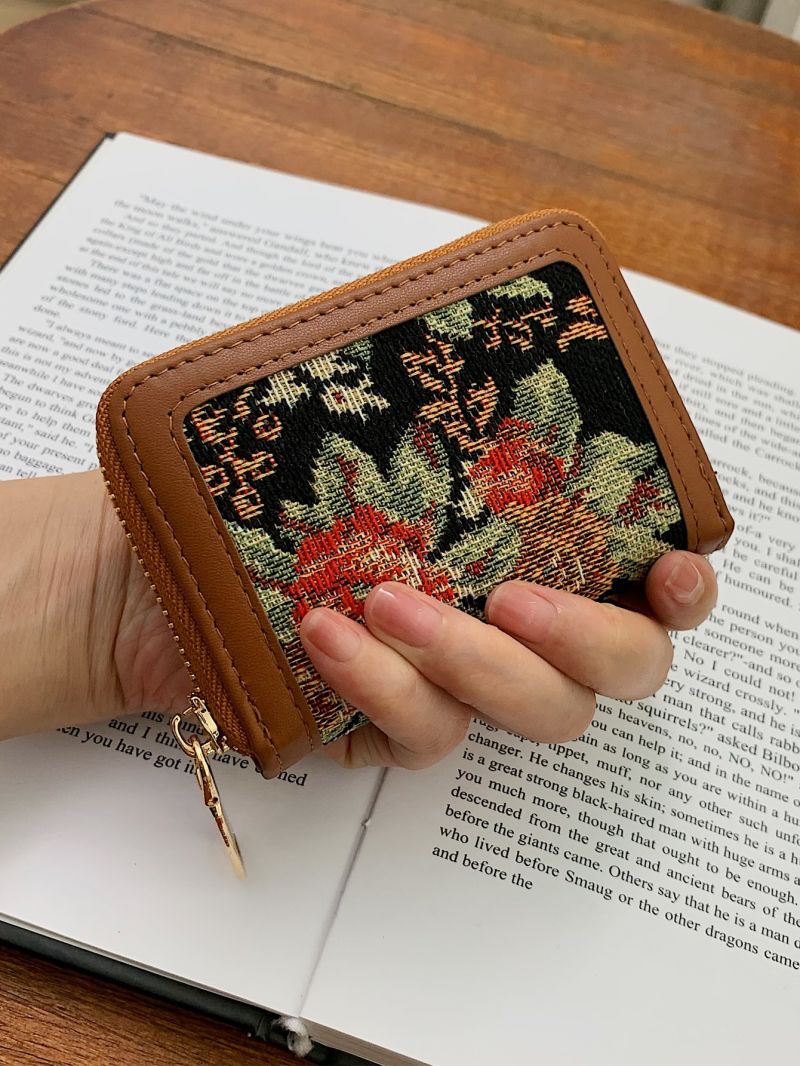 Floral Pattern Card Holder