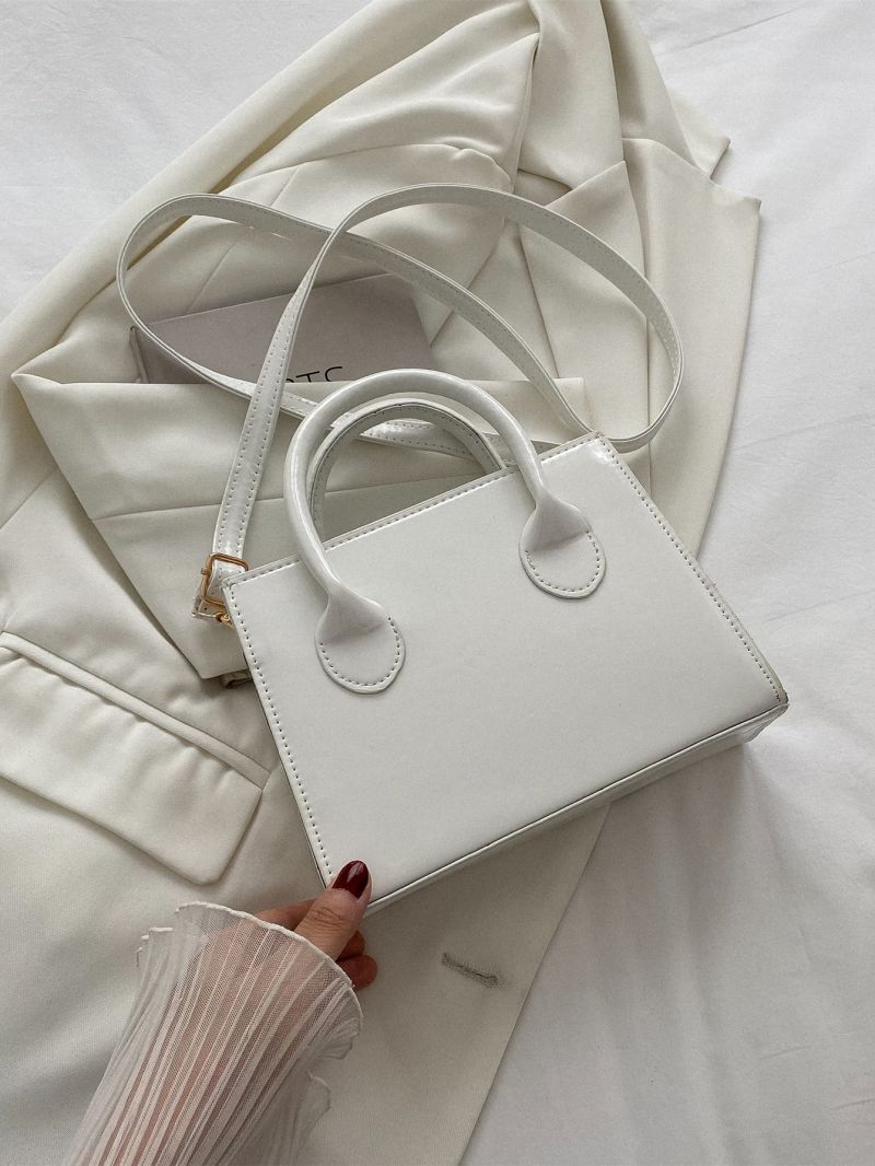 Minimalist Double Handle Square Bag