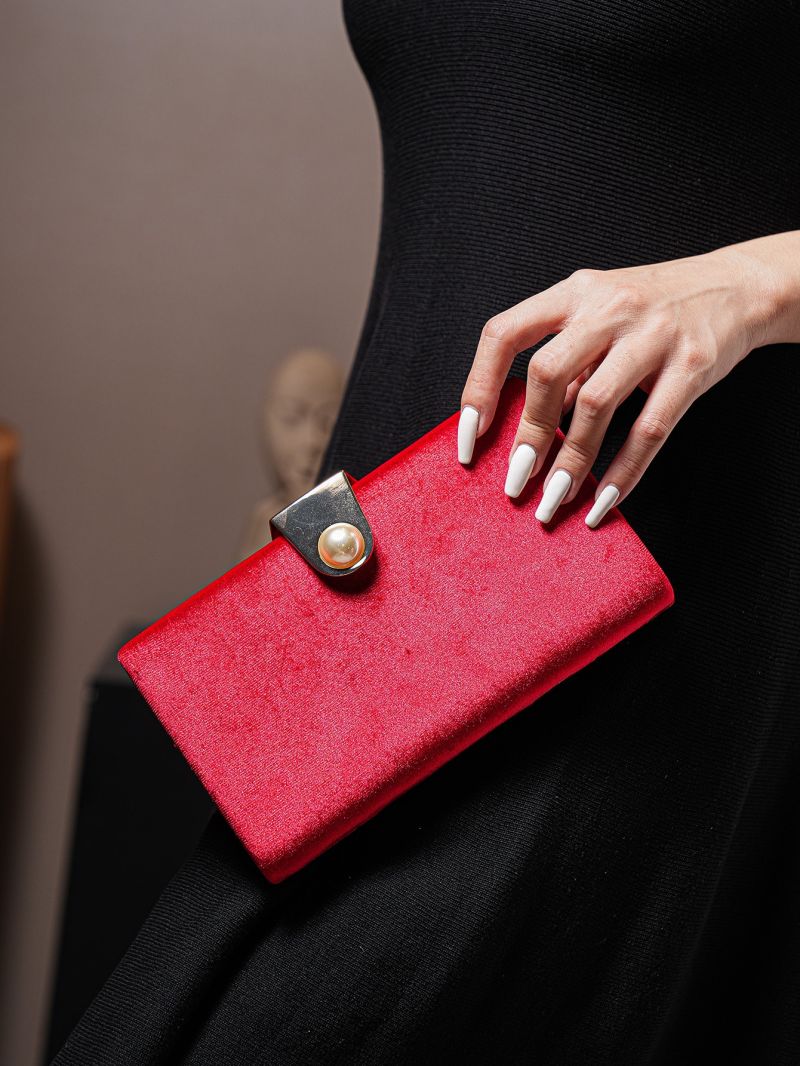 Mini Pearl Decor Square Bag