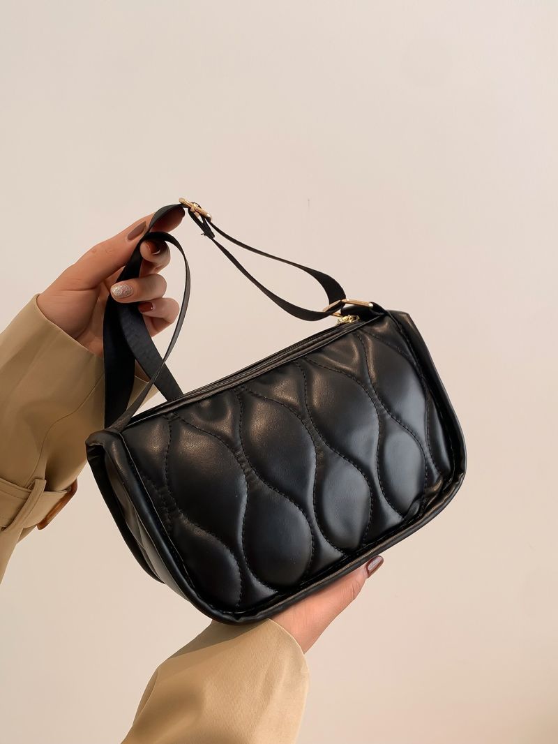 Quilted Detail Square Bag