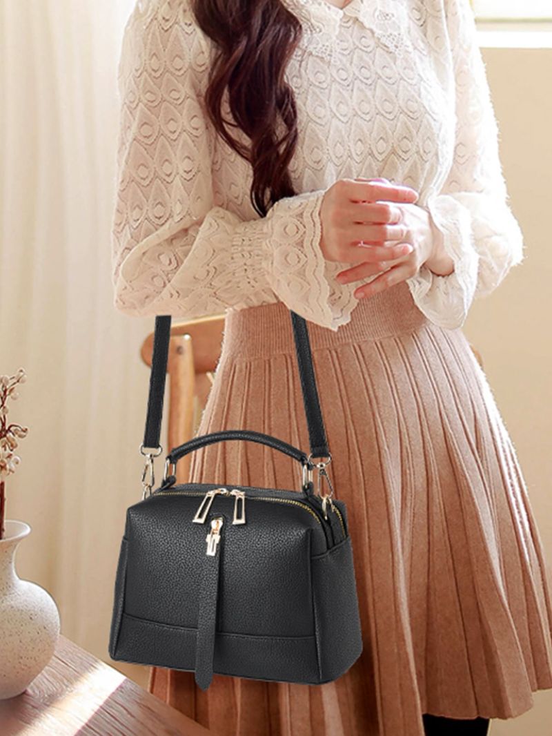 Litchi Embossed Square Bag