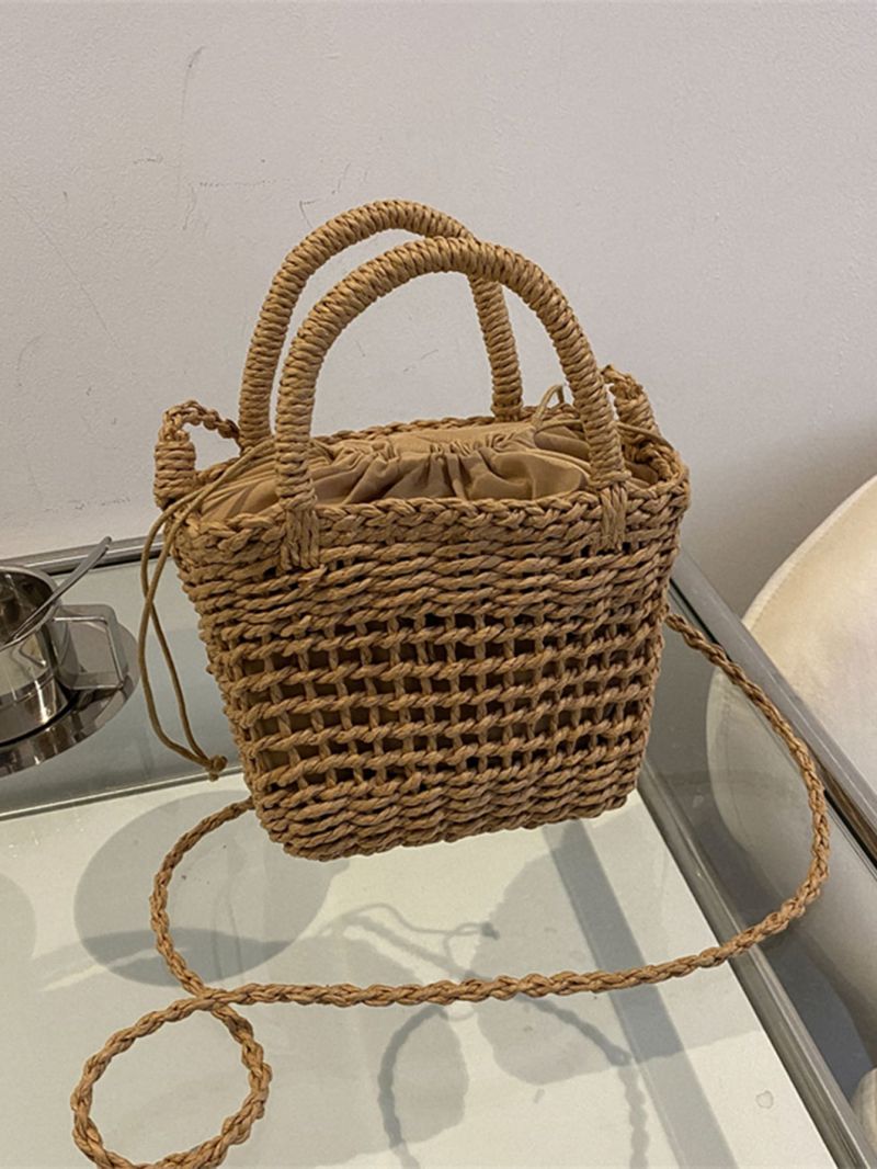 Mini Hollow Out Straw Bag