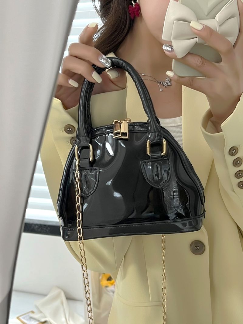 Chain Decor Dome Bag